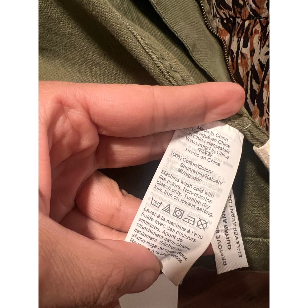Madewell Dispatch Olive Green Drawstring Utility Field Jacket XXS - Picture 6 of 8